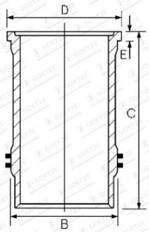 Гільза циліндра GOETZE 15-600020-00