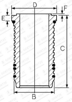 OPEL 25 TDS (VM41B) GOETZE 15-676420-00