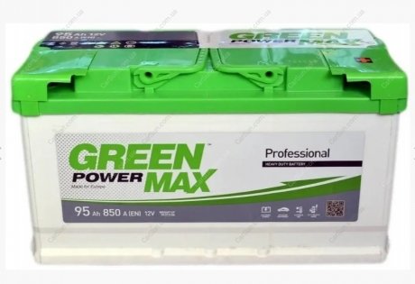 Автомобильный аккумулятор 95 Ah 850 A(EN) 352x175x190 Green-power-max A5-95R (фото 1)