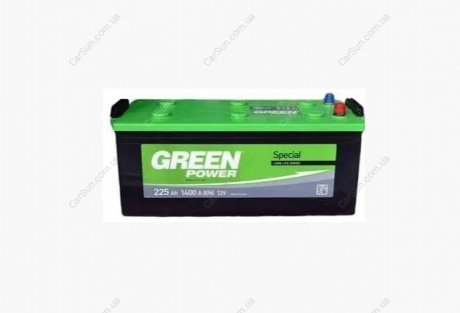 Автомобільний акумулятор 225 Ah 1400 А(EN) 518x274x237 Green power GREEN225L