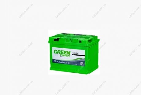 Автомобильный аккумулятор 60 Ah 540 А(EN) 242x175x190 Green power GREEN60L