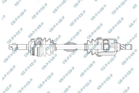 Полуось переднего моста GSP 241076