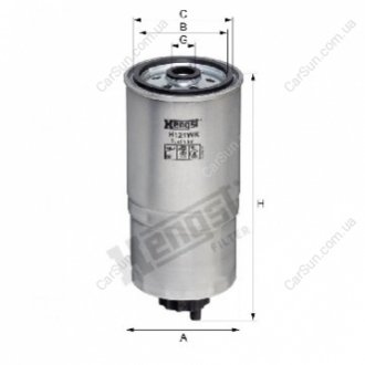 Топливный фильтр - (TF0113ZA5 / AEU2147L / 9951033) HENGST FILTER H121WK