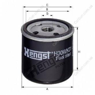 Топливный фильтр HENGST FILTER H30WK01 (фото 1)
