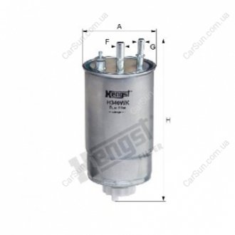 Фільтр паливний 1.3-2.0D Multijet Doblo 05-/Ducato 11-/Combo 12-/Nemo 10- HENGST FILTER H340WK