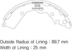 Колодки гальмівні барабанні HI-Q SA156