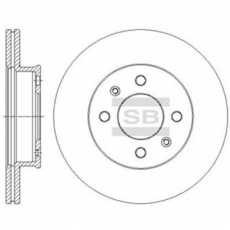 Тормозной диск - (SANGSIN) (517121C300 / 517121C100 / 517121C000) HI-Q SD1090