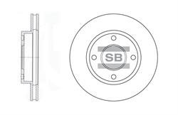 Тормозной диск - (SANGSIN) (4214031000 / 4020695F0C / 4020695F0B) HI-Q SD3027