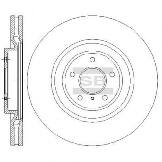 Тормозной диск передний HI-Q SD4228