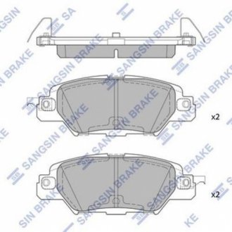 Колодки дискового гальма HI-Q SP1860 (фото 1)