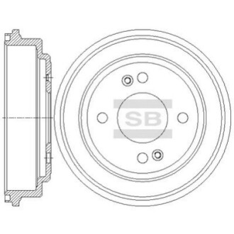 Шт. Гальмвний диск - (SANGSIN) (584111C000) HI-Q SD1078