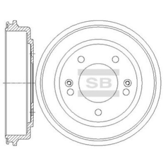 Тормозной барабан HI-Q SD1097