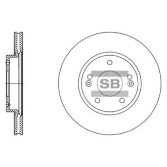 Диск тормозной передний HI-Q SD1135