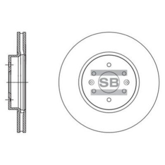 Гальмівний диск HI-Q SD2057