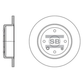 Диск гальмівний HI-Q SD3058