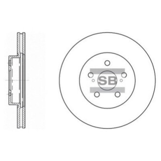 Диск гальмівний HI-Q SD4001