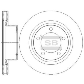 Тормозной диск передний HI-Q SD4062