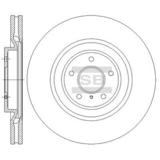 Тормозной диск передний HI-Q SD4228