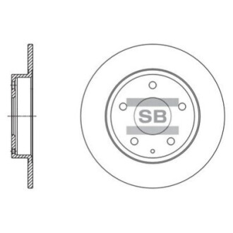 Диск гальмівний HI-Q SD4422