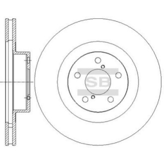 Диск тормозной - (SANGSIN) (26310AC060 / 26310AC041 / 26310AC040) HI-Q SD4701