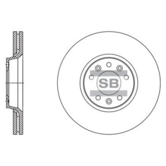 Гальмівний диск передній HI-Q SD5004