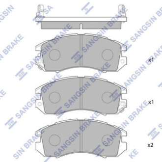 Тормозные колодки - (SANGSIN) (26310AA011 / 26310AA010 / 26296FA001) HI-Q SP1120