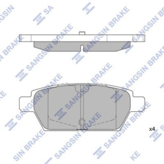 Тормозные колодки - (SANGSIN) (BE5Z2200A / GPYB2648Z / GPYB2643Z) HI-Q SP1476