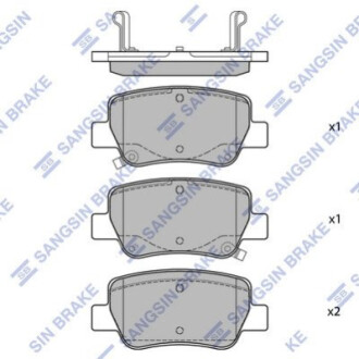 Тормозные колодки - (SANGSIN) (0446605043 / 24887 / 24886) HI-Q SP1578