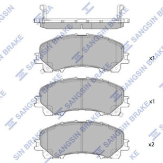 Колодки тормозные HI-Q SP1714