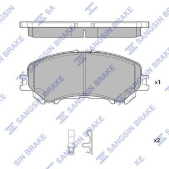 Тормозные колодки дисковые передние HI-Q SP1715