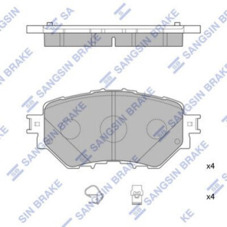 Колодки дискового гальма HI-Q SP4123