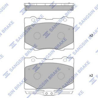 Колодки тормозные дисковые HI-Q SP4141