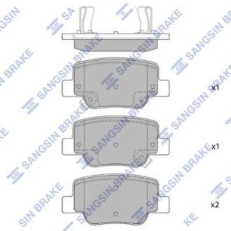 Тормозные колодки - (SANGSIN) HI-Q SP4142