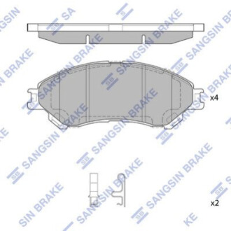 Гальмівні колодки дискові передні HI-Q SP4212