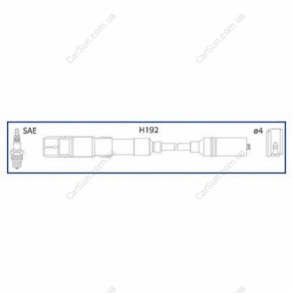 Комплект проводов зажигания HITACHI/HUCO 134778