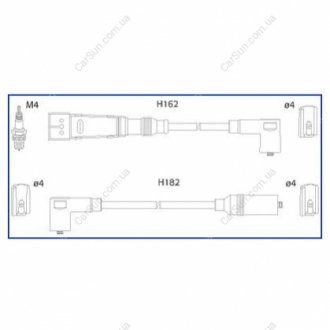 Провода высоковольтные - (25998031 / 025998031) HITACHI/HUCO 134785 (фото 1)