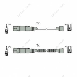 Комплект кабелів високовольтних HITACHI/HUCO 134952