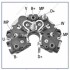Мост диодный генератора - (95644493 / 95644487 / 5744C1) HITACHI/HUCO 139473 (фото 1)