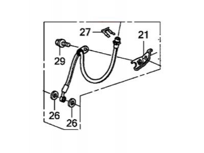 HOSE SET R- FR- HONDA 01464TP6A02