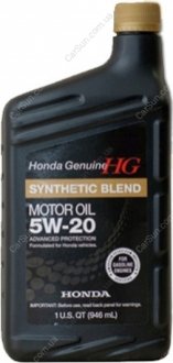 Моторное масло Genuine Synthetic Blend 5W-20 0,946л - HONDA 087989132 (фото 1)