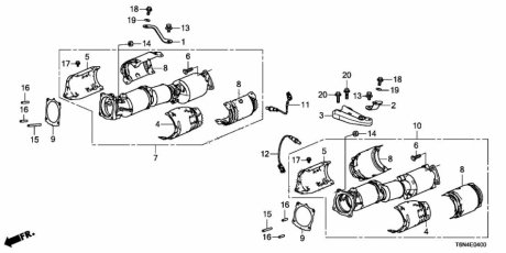 HONDA 1823458GA01