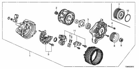 Brush set HONDA 31140-5A2-A01