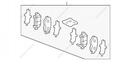 Колодки дискового тормоза HONDA 43022TG7A00