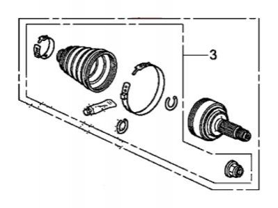 Автозапчастина HONDA 44014T2A000