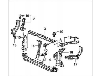 Панель радиатора HONDA 60400S9AA01ZZ