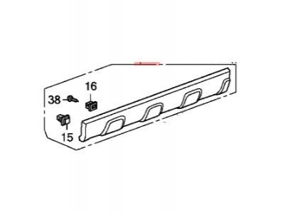 Накладка двері передньої HONDA 75332SWWE01