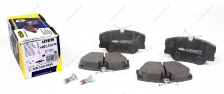 Комплект гальмівних колодок (дискових) ICER 180510-700