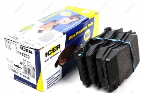 Комплект гальмівних колодок (дискових) ICER 181389 (фото 1)