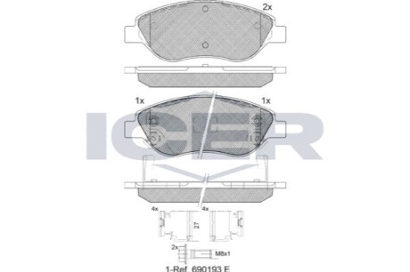 Автозапчасть ICER 181445208