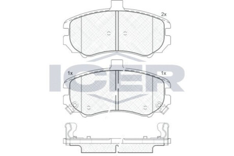 Автозапчастина ICER 181666